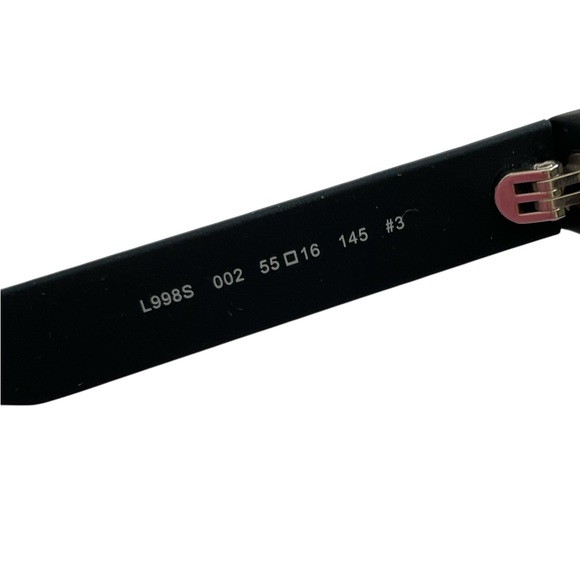 Lacoste Sunglasses in Matte Black Frame and Green Highlights - Picture 10 of 12